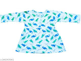 Full Slive Flower Printed Cotton Frock, Indian handloom for baby girls (3-12 months), casual partywear