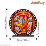 Multi-colored Acrylic Ram Darbar idol for car dashboard or home decor, ideal spiritual gift item with attractive design and divine look