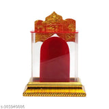 Golden Ma Durga Murti for car dashboards, exquisite Indian religious idol for serene journey ambiance