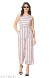 Bright peach poly crepe sleeveless jumpsuit with printed net, ideal for parties and events, made in India