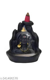 Mahadev murti poly resin combo offer with 30 backflow cones, traditional Indian home decor puja idol of Adi Shankara's Lord Shiva