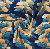 Cotton botanical double bedsheet & pillow covers set, elastic-fitted for summer, ideal for adult beds up to 6x6ft