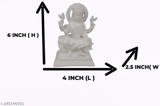 Marble Ganesh Lakshmi Idol, elegant home showpiece or Diwali decoration, 5" x 4" x 2", 200g each