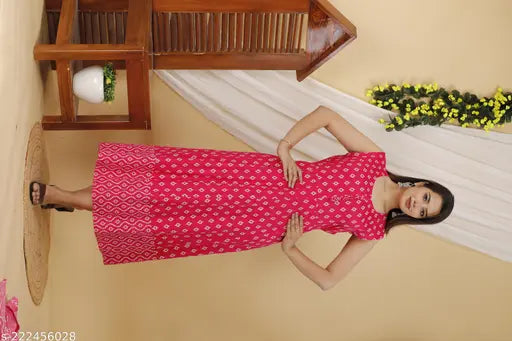 Rayon Jaipuri Anarkali Long Kurta with Jacket, extra size, three-quarter sleeves, printed pattern. Perfect for daily wear or special occasions. LEELA brand, Indian origin
