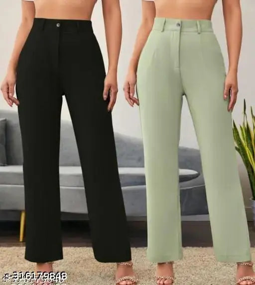 Olive green premium quality women's slim fit jeans