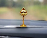 Engraved Lord Skanda Murugan Subramaniam Swamy metal showpiece (7cm height), suitable for study room, pooja room, or office table. Indian religious idol with bottom adhesive tape for attachment