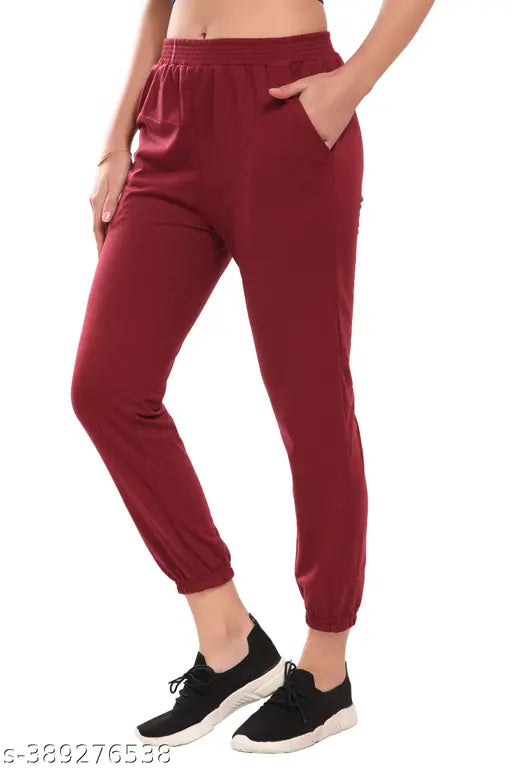Red cotton women's lower pyjama pants