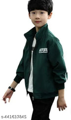 Kids polyester winter jacket, ethnic print, long sleeves, Indian origin, size 2-10 years