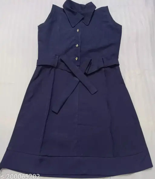 Blue sleeveless polycotton Tinage t-shirt, casual wear for kids summer collection, India