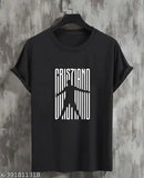 Cristiano Ronaldo graphic Printed CR7 Black T-shirt, ethically sourced pure cotton, eco-friendly football lover's tee, available in S-XXXL sizes