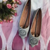 Embroidered synthetic bellyshoes by NFG, vibrant and stylish accessory for Indian women