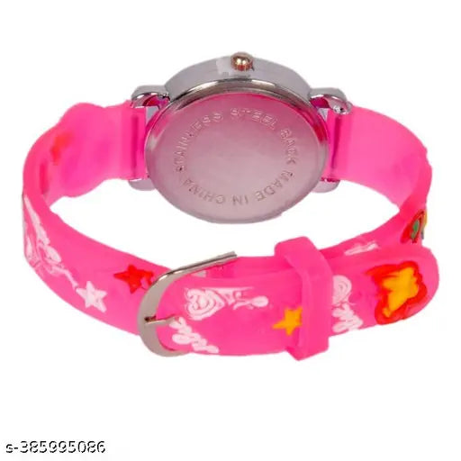 Pink and white digital watch, kids wear, under 99 euros