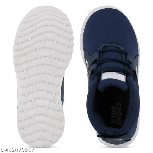 T61Blue LED light-up, breathable mesh Kids Footwear - stylish & comfortable for outdoor/indoor play (India-made)