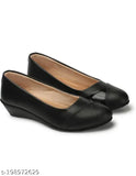 Synthetic Dutch heel Bellie in solid pattern, slip-on design for women, size options from IND-3 to IND-9. Indicates classic style from Nikunj Store