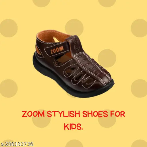 Kid's shoes, black lace-up sneakers with Velcro closure