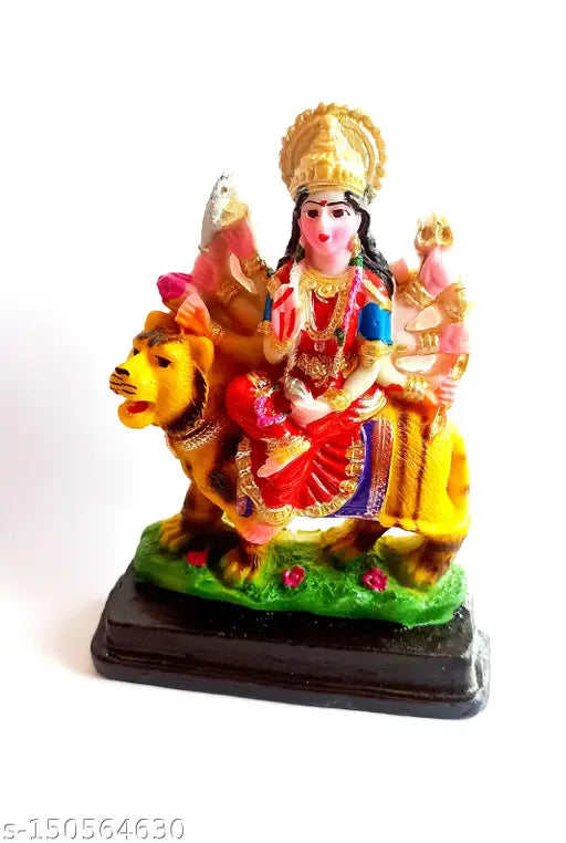 Durga Ambe devi maa Mataji poly resin idol, 13x10x3cm size, Indian god showpiece