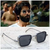 Black cotton embroidered BTS cap with black lens stainless steel frame sunglasses for men and boys, self-designed Indian pattern on display