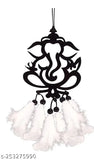 White and black handcrafted car hanging dream catcher for home decor