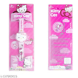 3D Action Figure Hello Kitty Face Based Toy Design Digital Glowing Watch with Disco Music and Blinking Lights for Kids | for Boys Girls- Good Birthday Return Gift