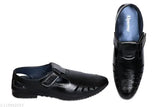 Black trending unisex sandals with adjustable straps and open-toe design, suitable for casual outdoor wear