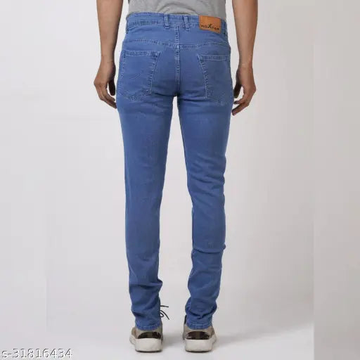 Fashionable denim solid jeans, very comfortable size 28/30/32 for men, Indian-made trendy attire