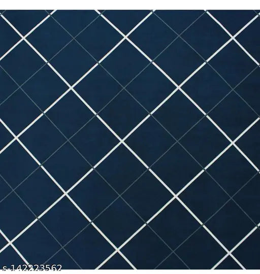 Blue glace cotton fitted king size bedsheet with elastic corners and 2 pillow covers. Soft, durable microfiber fabric for a stylish bedroom decor