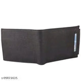 Solid faux leather detachable card holder wallet, perfect for men's daily essentials, handcrafted in India
