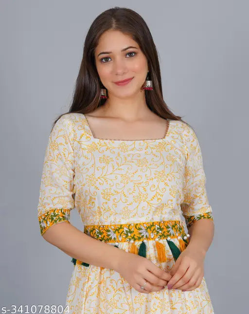 Blusho block print kurta set, sleeveless, short kameez for women