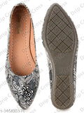 Synthetic animal print women's ballerinas for party wear - Drip Cross Bellie Shoes