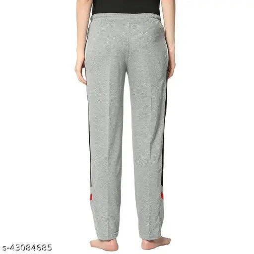 Gray cotton women's sweatpants