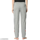 Gray cotton women's sweatpants
