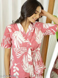 Printed soft cotton beach wear night suit for adults, viscose rayon fabric, versatile summer loungewear for men & women