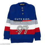 Woolen colorblocked sweater for boys winter wear, keeps kids warm & stylish. Made in India
