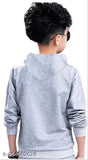 Kids Boys & Girls Hooded Neck Full Sleeves Pure Cotton Printed Regular Fitted T-shirt,