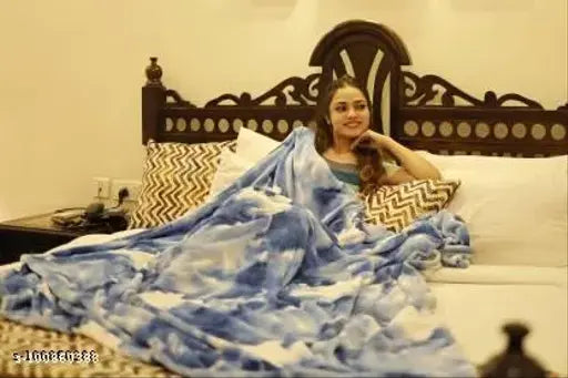 Double bed size 3D print AC summer blanket - breathable, lightweight cooling relief for hot nights
