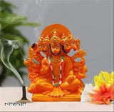 14cm x 16cm x 10cm poly resin Bala ji Hanuman Idol, traditional Indian Lord Hanuman statue for pooja decor