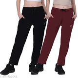 Trendy women's pyjama set of two, in red and black