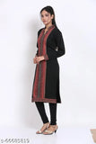 Long, straight woolen kameez with long sleeves