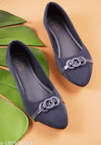 Soft synthetic women's ballerinas, comfortable flat shoes by JM LOOKS for daily wear