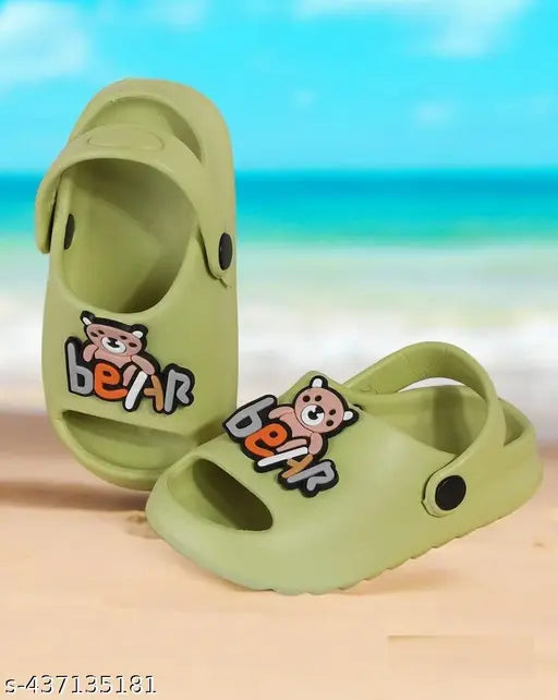 Stylish EVA kids' clog flip flops in multi-colors, ideal for boys and girls, perfect for home, beach, or outdoor play