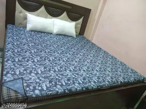 Checkered PVC waterproof bedsheet, smart design for child-adult use, 72x78 inch, India origin