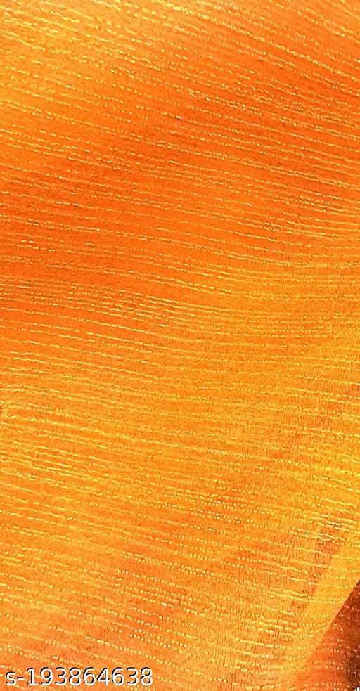 Orange and gold sari