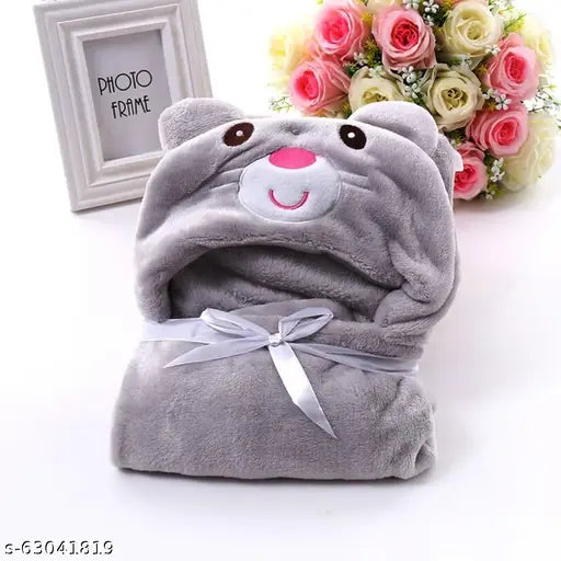 Microfiber self-design baby blanket, ideal for winter wear for boys & girls (0-12 months), made by trusted brand BABYZONE, origin India