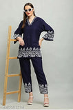 Gorgeous look black coord set with heavy embroidery for women, viscose rayon kurta and palazzos on display