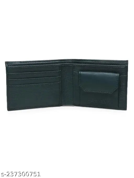 Tan faux leather travel wallet, 8 card slots, casual evening party style for men