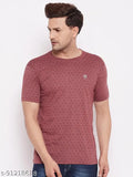 Lycos men's cotton blend half sleeve printed round neck t-shirts, pack of 2 - XXL to 5XL, Indian origin