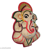 Handcrafted wooden Vetiver Ganesh idol, 14 inch tall, emits a refreshing aroma and makes for a great office or housewarming gift
