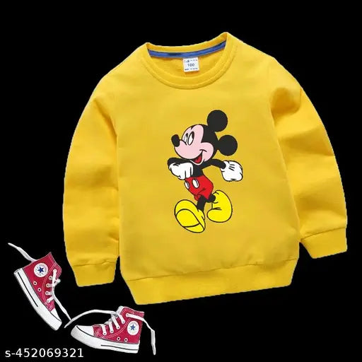 WORAMODA KIDS SWEATSHIRT COMBO PACK OF 2, FULL SLEEVE COTTON BLEND FABRIC PRINTED DESIGN SWEATSHIRT FOR YOUR BABY winter wear boys girls sweatshirt round neck sweater / kids ware warm sweatshirt / goog looking sweater hoodie / fless febric FULL SLEEVES