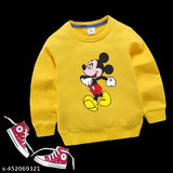 WORAMODA KIDS SWEATSHIRT COMBO PACK OF 2, FULL SLEEVE COTTON BLEND FABRIC PRINTED DESIGN SWEATSHIRT FOR YOUR BABY winter wear boys girls sweatshirt round neck sweater / kids ware warm sweatshirt / goog looking sweater hoodie / fless febric FULL SLEEVES