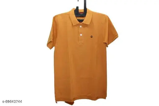 Premium cotton printed polo t-shirt for men, short sleeves, knock off design from India